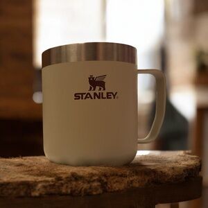 Stanley Beige Camp Mug with Metallic Accent